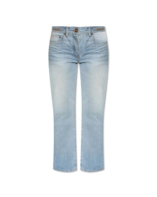 Versace Blue Jeans With Logo