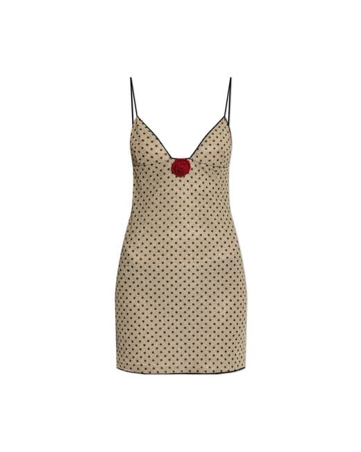 Oseree White Dress With Lurex Thread