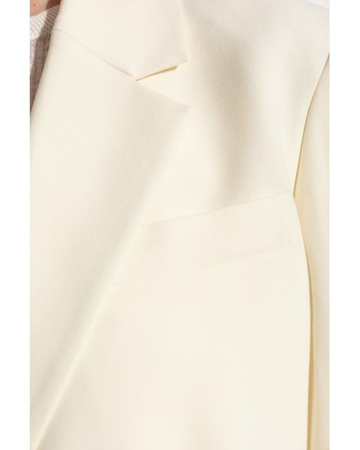 Theory Natural Blazer With Open Lapels