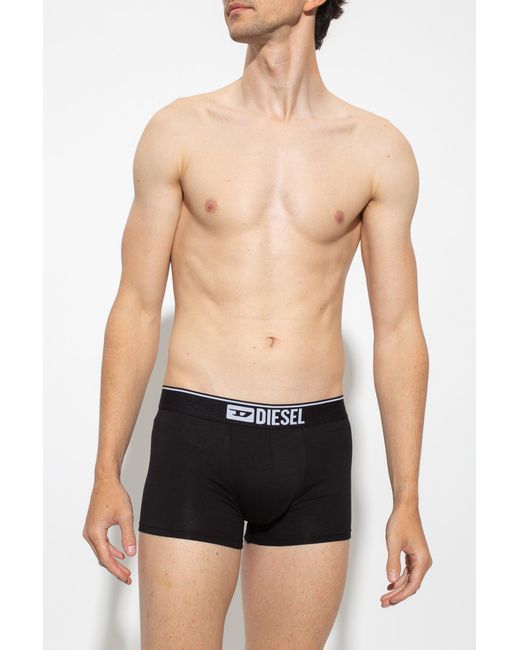 DIESEL White 'Umbx' Boxers 3-Pack for men