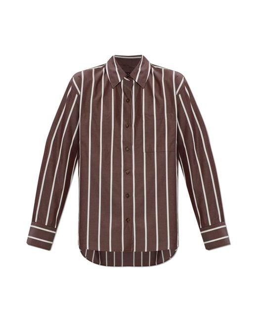 Rag & Bone Red Shirt With Striped Pattern