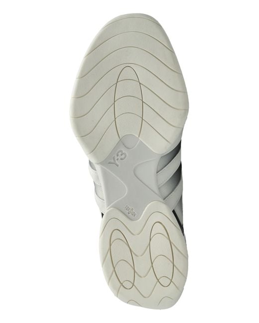 Y-3 White 'Regu' Slides