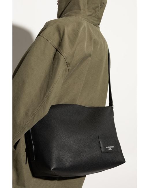 Balenciaga Black Shoulder Bag Credit Large for men