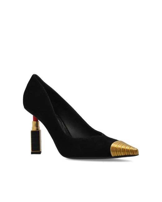 Balmain Natural Pumps With Decorative Heel