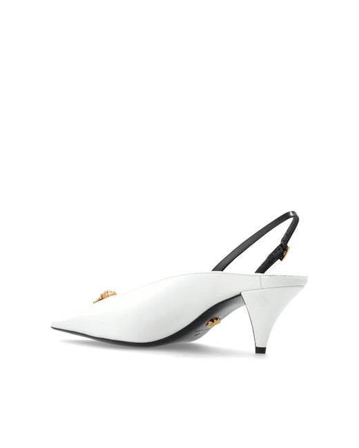 Versace White Heeled Shoes