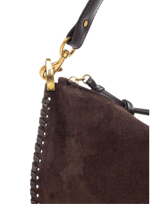 Isabel Marant Brown Shoulder Bag "Oskan Soft Zip"