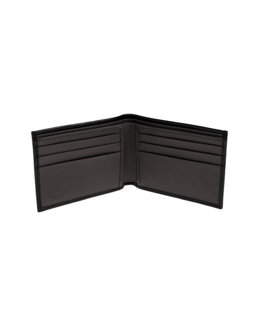 Ferragamo Black Leather Wallet for men