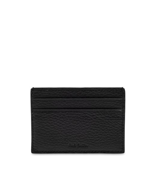 Paul Smith Black Leather Card Holder for men