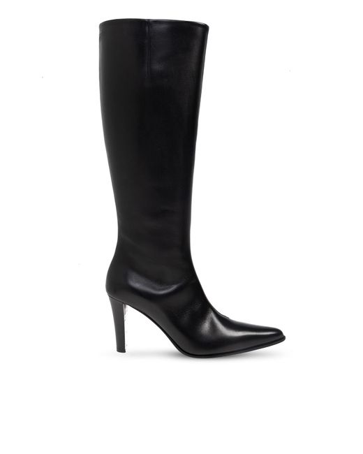 MM6 by Maison Margiela Black Leather Boots