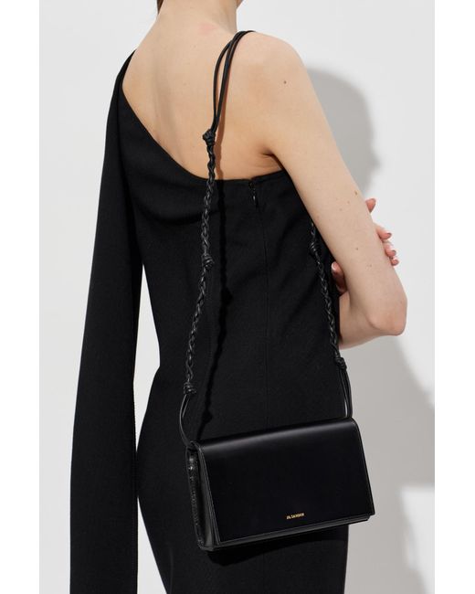 Jil Sander Black Belt Bag "Tangle"