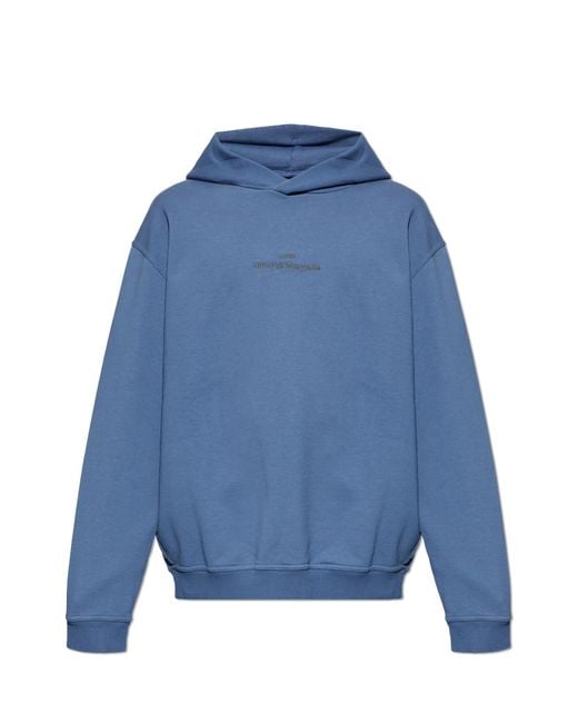 Maison Margiela Blue 'Oversize' Sweatshirt for men