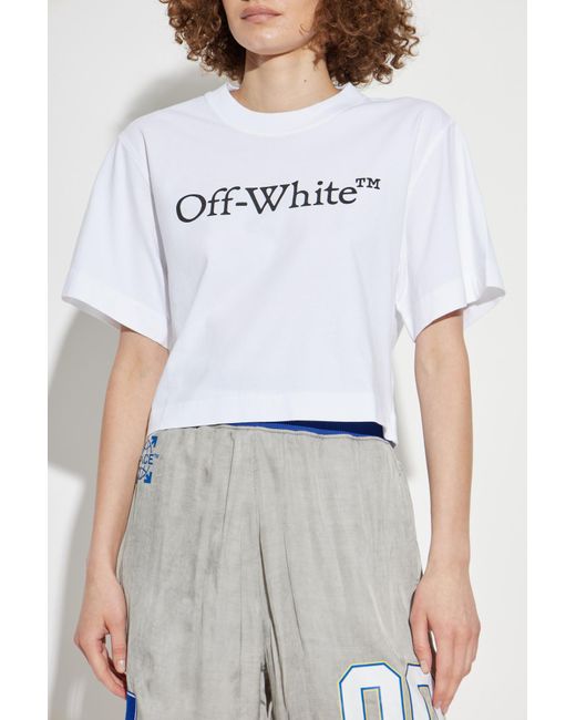 Off-White c/o Virgil Abloh White T-Shirt With Printed Logo