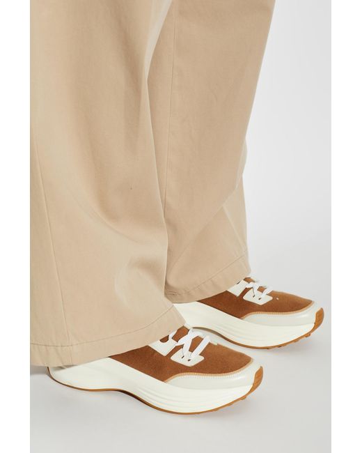 Tod's White Sports Shoes With Logo