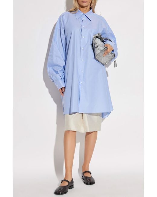 Maison Margiela White Cotton Skirt With 'Vintage' Effect
