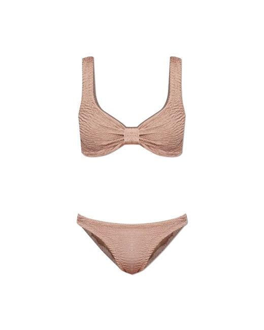 Paramidonna White Two-Piece Swimsuit "Salma"