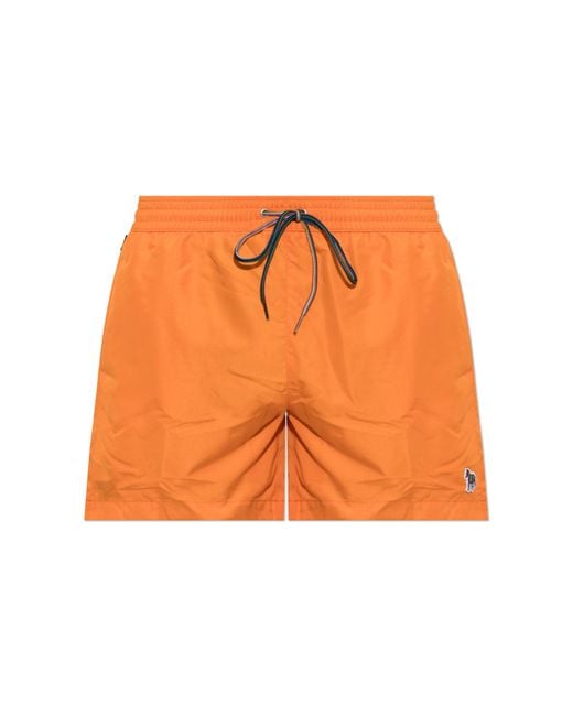 Paul Smith Orange Swim Shorts for men