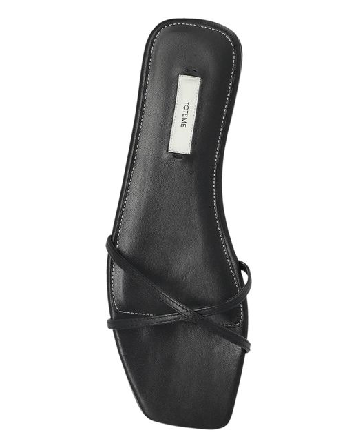 Totême  Black Leather Slides