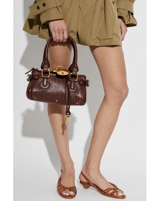Chloé White 'Plissé' Shoulder Bag