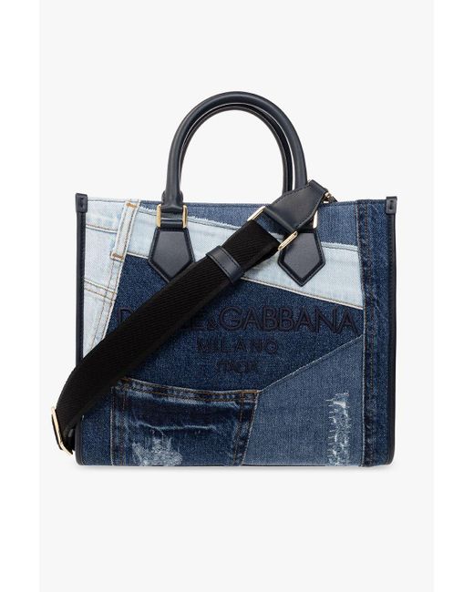 Dolce & Gabbana Denim Shopper Bag in Blue Lyst