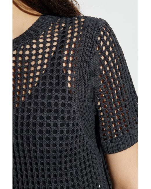 AllSaints Black Lace Top Paloma