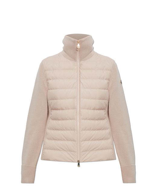 Moncler Natural Quilted Cardigan