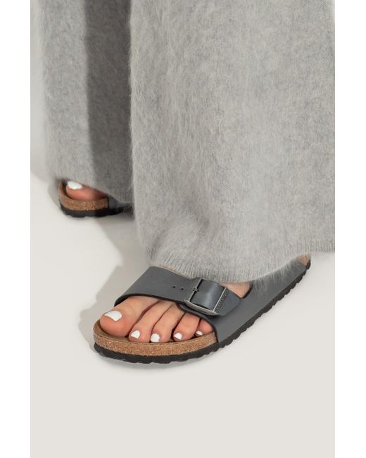 Birkenstock White Slides Arizina Bs,