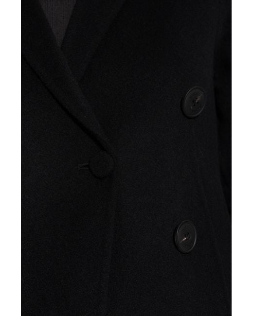 Tory Burch Black Double-Breasted Coat