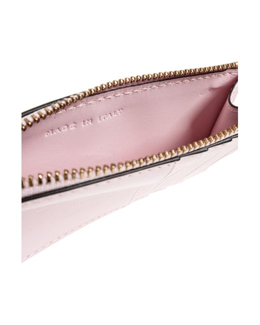 Versace Pink Leather Card Holder