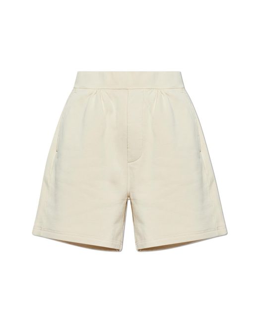 DSquared² White Shorts With Embroidery for men
