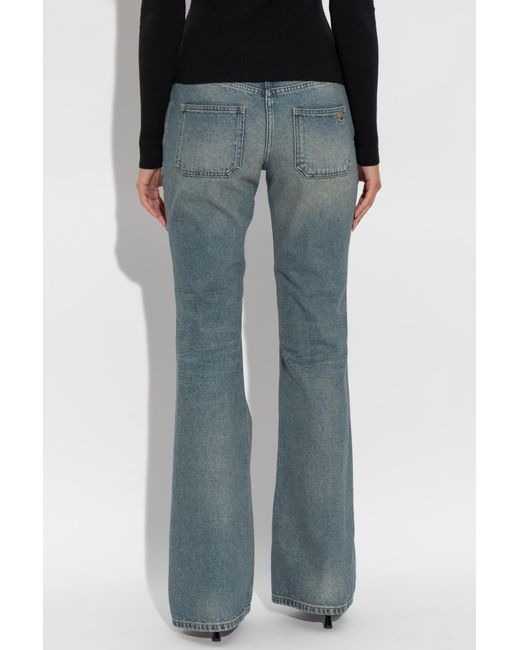 Courreges Blue Jeans With Pockets