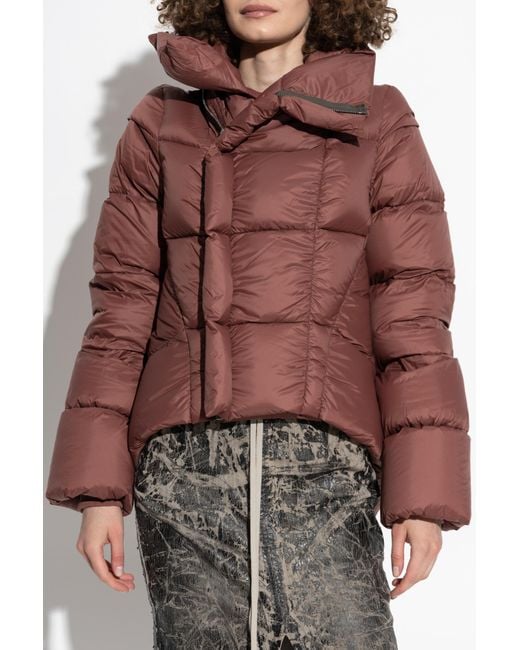 Rick Owens Pink Down Jacket 'Naska'