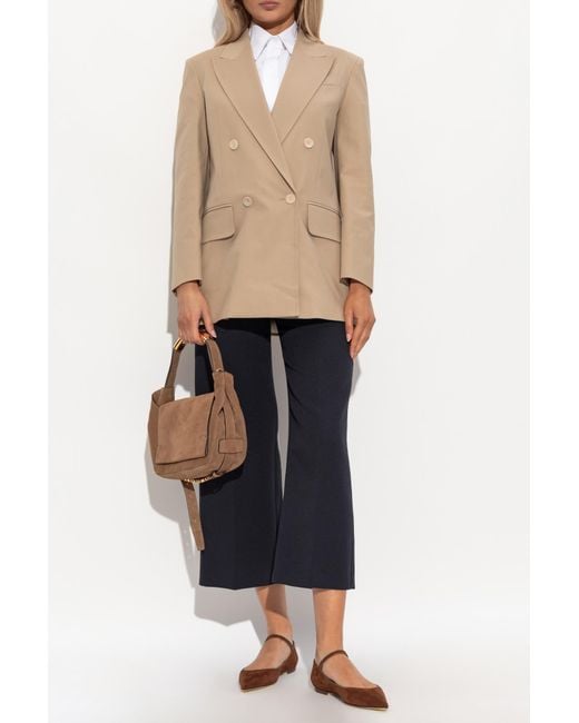 Max Mara Natural Double-Breasted Blazer 'Suez'