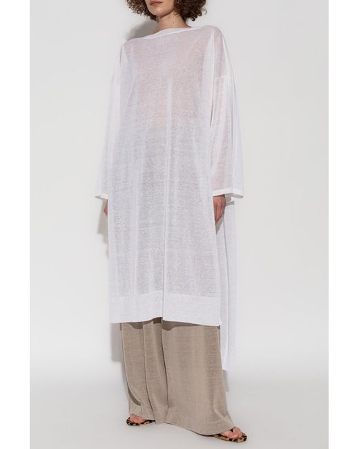 Alaïa White Loose-Fit Dress