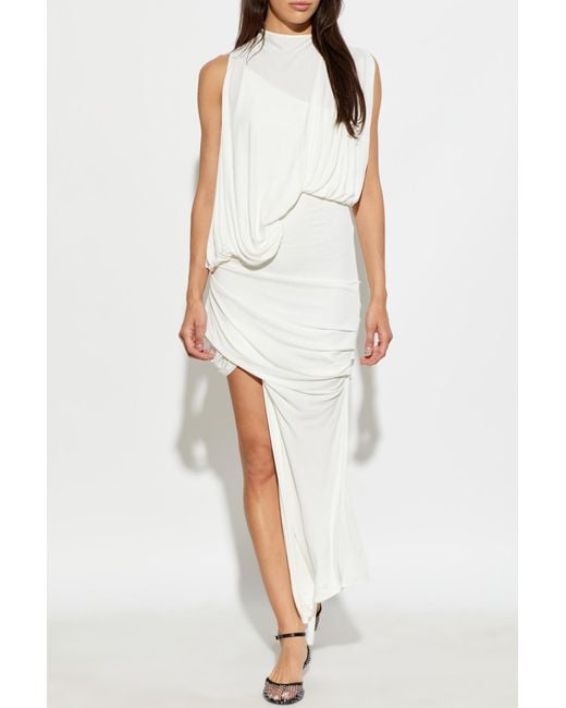 Christopher Esber White 'Cumulus Tucked' Dress