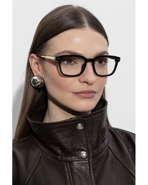 Linda Farrow Black Mauro Corrective Glasses