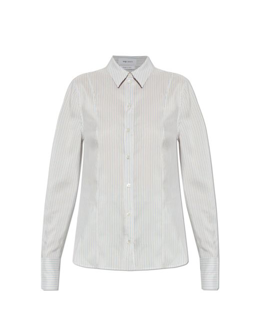 McQueen White Striped Shirt
