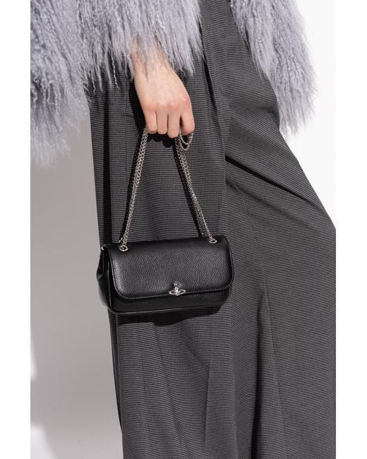 Vivienne Westwood Black Shoulder Bag With Logo