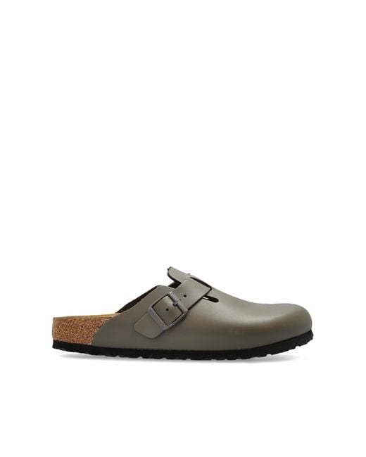 Birkenstock Gray Slides Boston Bs for men