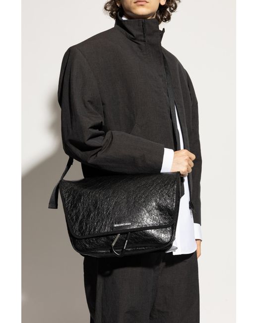 Balenciaga Black Shoulder Bag "Explorer" for men