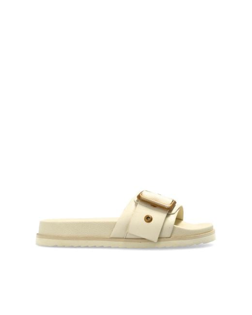 AllSaints Natural 'Ellie' Slides