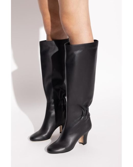 Ferragamo Black Heeled Boots 'Jannette'