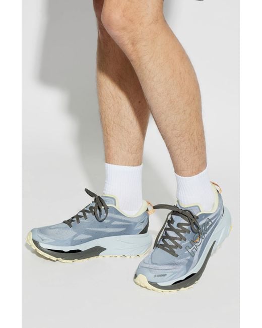 Hoka One One Men's White 'Mafate 5' Sports Shoes