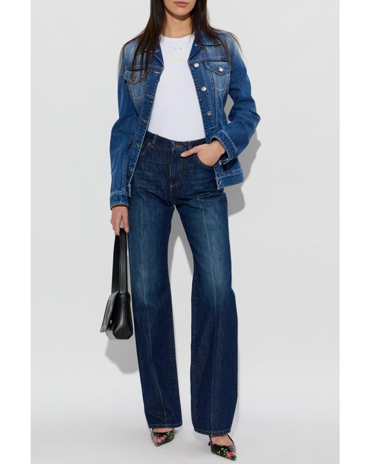 Dolce & Gabbana Blue Straight-Leg Jeans