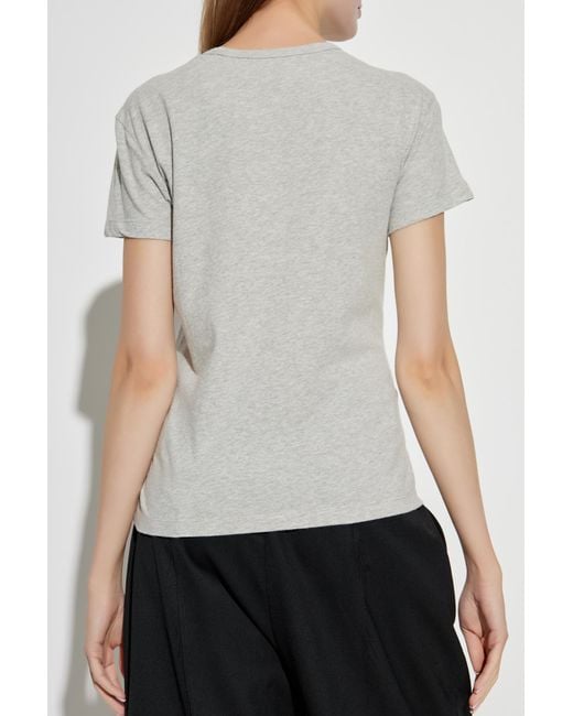 Officine Generale Gray Cotton T-Shirt