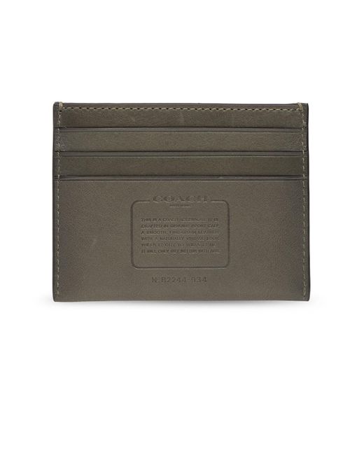 mens coach card case