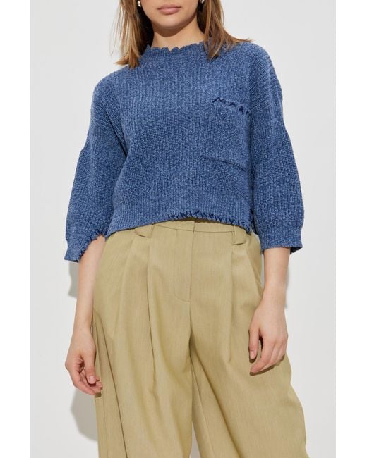 Marni Blue Wool Sweater