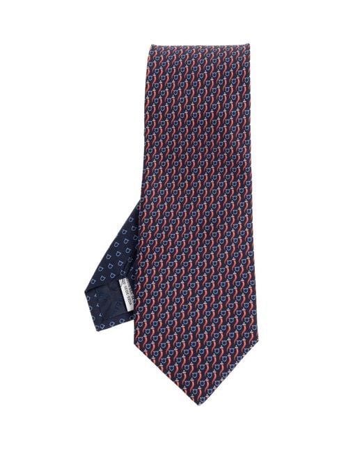 Ferragamo Purple Silk Tie for men