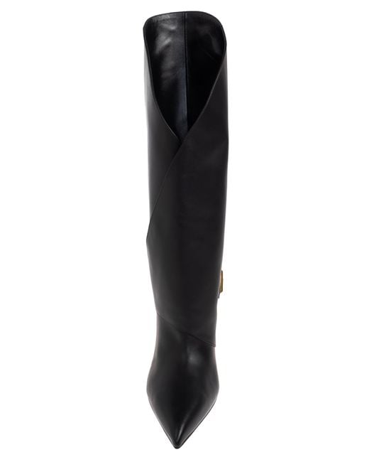 Balmain Black Twist Heeled Boots