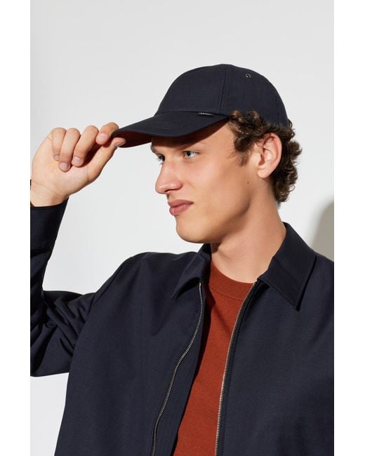 Paul Smith Blue Wool Baseball Cap for men