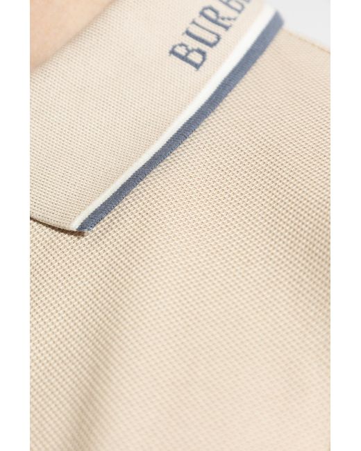 Burberry Natural Polo 'Evan Cuff' for men